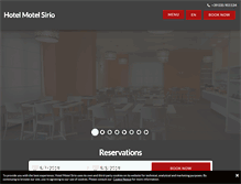 Tablet Screenshot of motelsirio.it